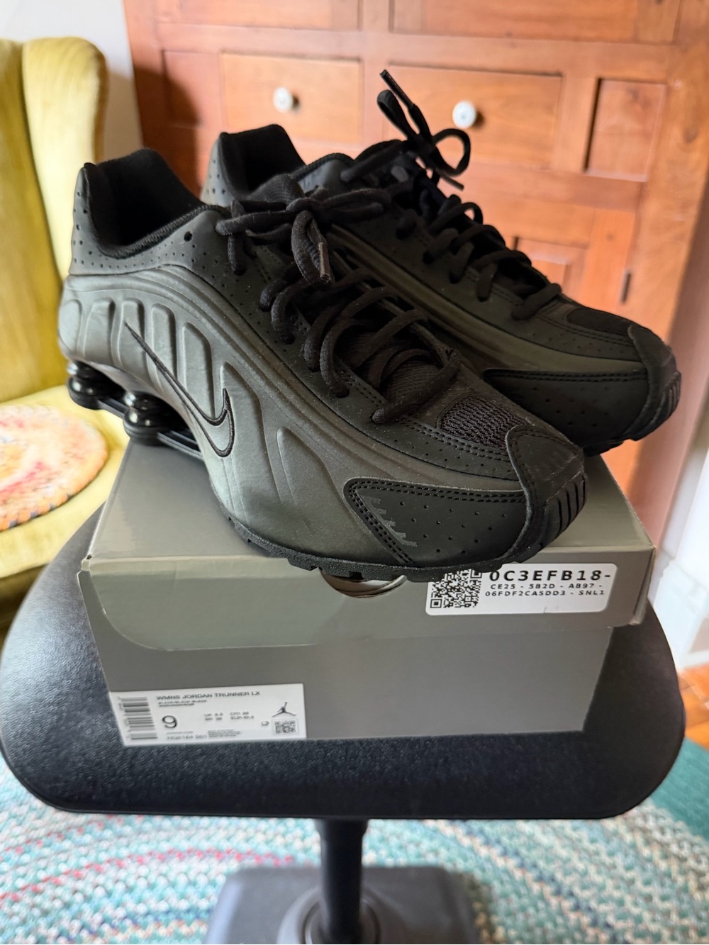 Nike Jordan Trunner LX Triple Black Sneakers 6.5Y/Women’s 8/EU 39 with Box - Exc